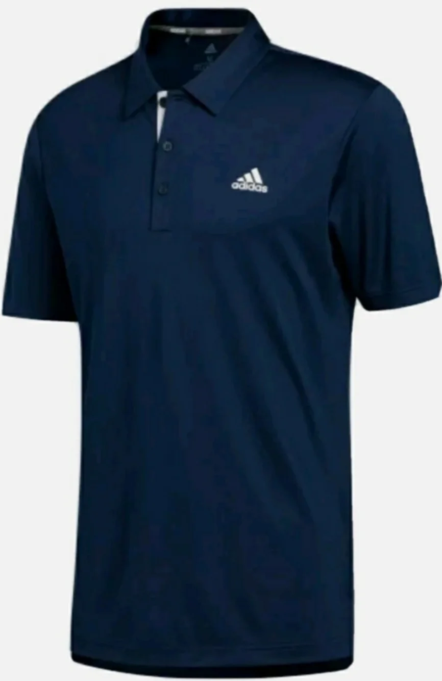 adidas Men's Advantage  Polo  Golf Shirt 2XL Collegiate Navy White